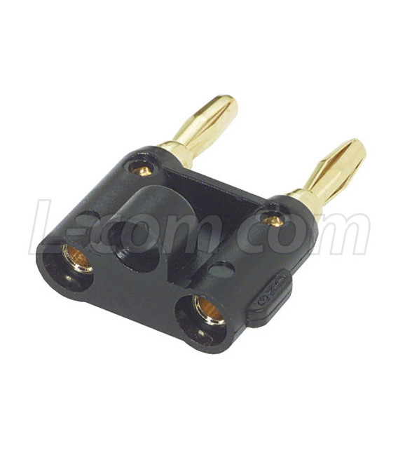 Dual Banana Plug for Coax or Wires