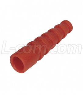 Coaxial Plastic Bend Protector for RG58, Pkg/10 Red