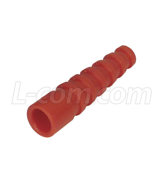 Coaxial Plastic Bend Protector for RG59/62, Pkg/10 Red