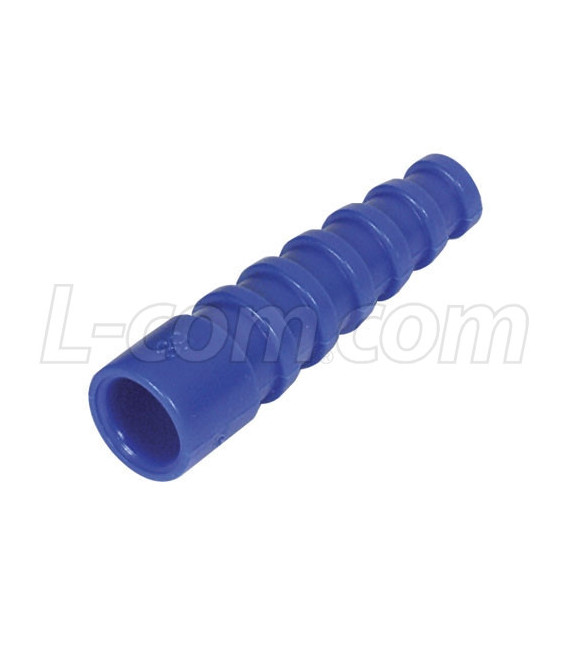 Coaxial Plastic Bend Protector for RG58, Pkg/10 Blue