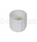 Coaxial Connector Cover for BNC, Pkg/10 White