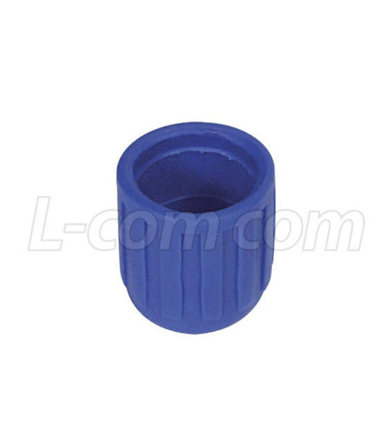 Coaxial Connector Cover for BNC, Pkg/10 Blue