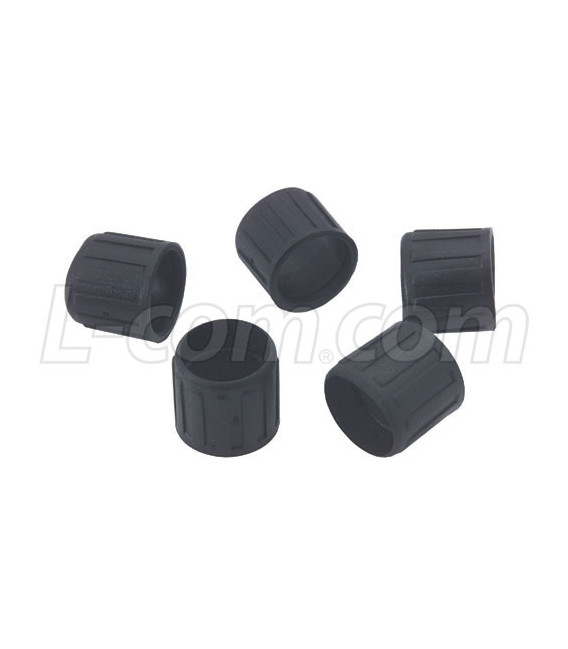 Coaxial Connector Cover for BNC, Pkg/10 Black
