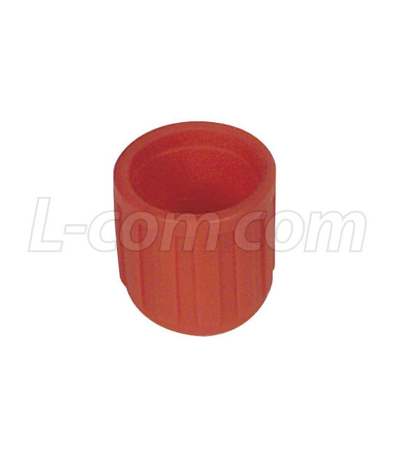 Coaxial Connector Cover for BNC, Pkg/10 Red