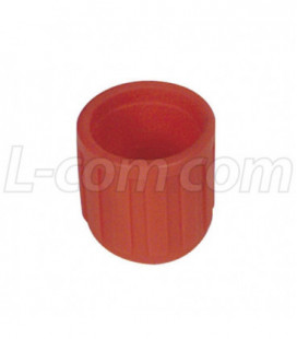Coaxial Connector Cover for BNC, Pkg/10 Red