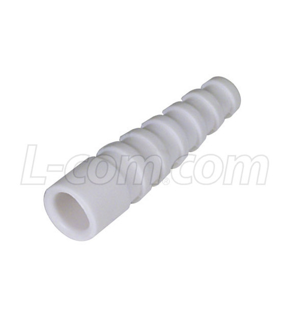 Coaxial Plastic Bend Protector for RG59/62, Pkg/10 White