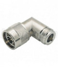 Coaxial Adapter, Type N-Male / Female Right Angle