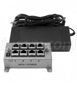 BT-CAT6-P4 Midspan/Injector Kit with 56VDC @ 117.6 W Power Supply