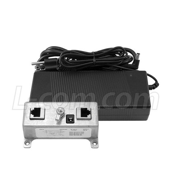 BT-CAT5-P1R Midspan/Injector Kit with 56VDC @ 117.6W Power Supply