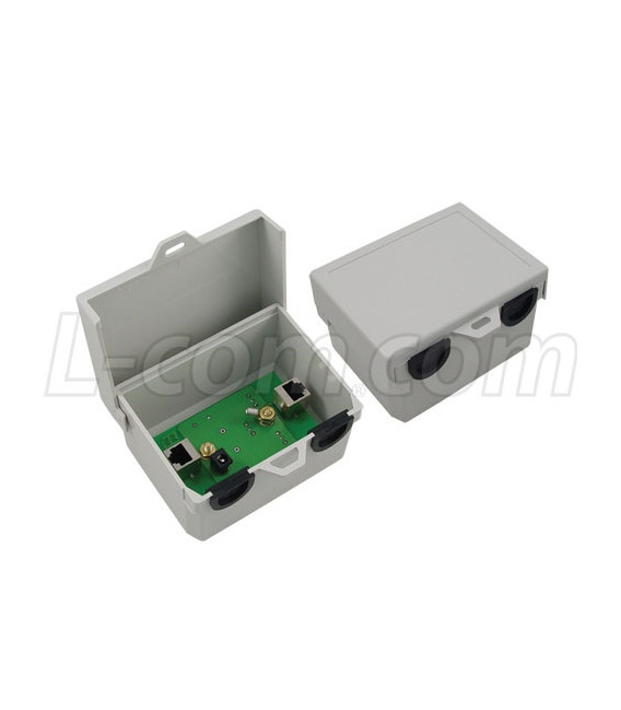 Outdoor Single-Port CAT5e Passive Midspan/Injector with Hi-Pwr Surge Protection