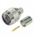 Type N Male Crimp for RG213/U Cable