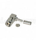 SMA Male Crimp, Right Angle for RG174, 188, 316 Cable