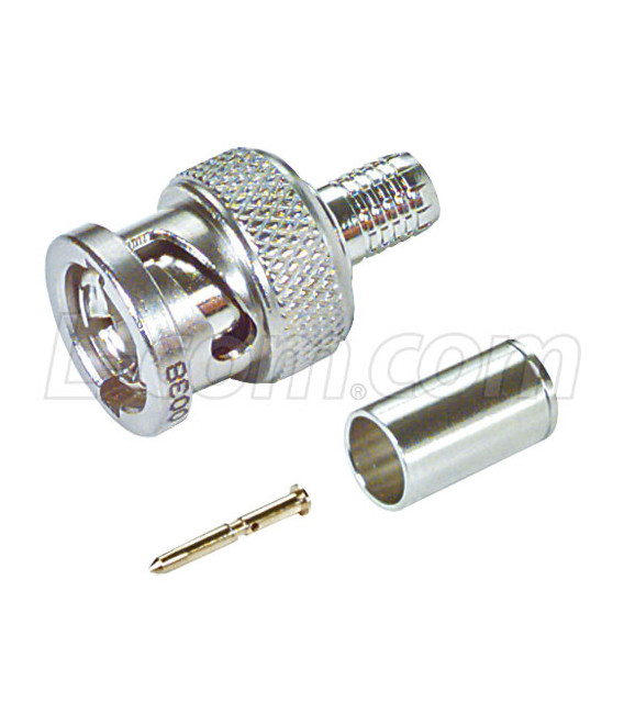 Telco Grade 75 Ohm BNC Crimp Plug for 734 Cable