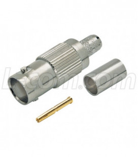 75 Ohm BNC Crimp Jack for RG59 and RG62 Cable