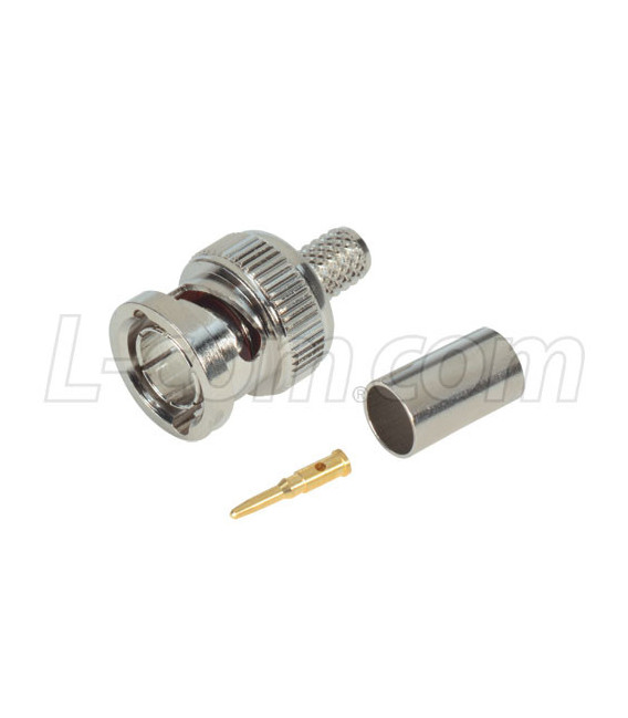 75 Ohm BNC Crimp Plug for RG59 and RG62 (22 AWG C.C.) Cable