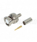 50 Ohm BNC Crimp Plug for RG58 Plenum (20 AWG C.C.) Cable