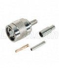 RP-TNC Crimp Plug for RG174, RG188, and RG316 Cable