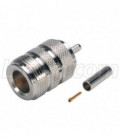 Type N Female Crimp for RG174/188/316 Cable