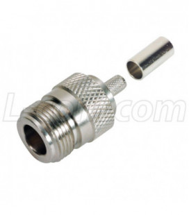 Type N Female Crimp for RG55/141/142/223 Cable