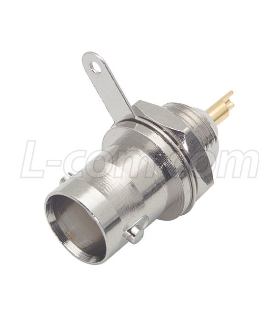 50 Ohm BNC Bulkhead Jack (3/8" D-Hole)