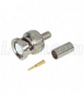 50 Ohm BNC Crimp Plug for RG58U (20 AWG C.C.) Cable