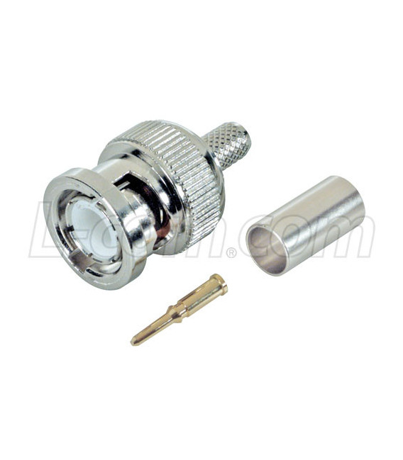 50 Ohm BNC Crimp Plug for RG142/223/400 Cable