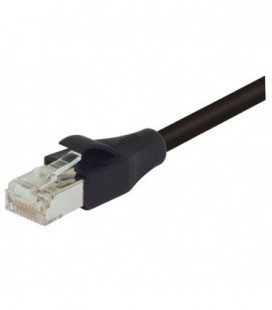 Category 6a Double Shielded Outdoor High Flex Ethernet Cable PUR , RJ45 / RJ45, BLK, 75.0ft