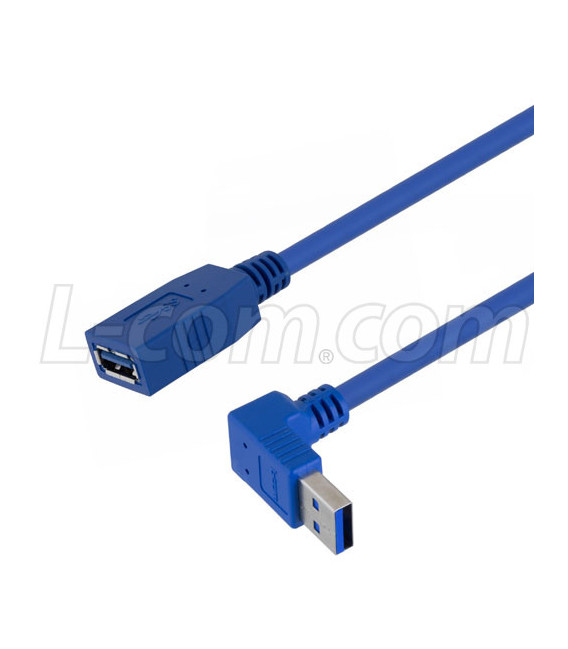 USB 3.0 Female to male Type A right angle up exit 1M