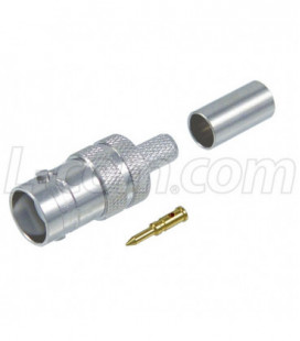 RP BNC Crimp Jack for RG58, 195-Series Cable
