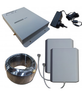 Kit Repetidor de señal doble Banda 900, 2100 MHz GSM 3G