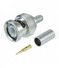 50 Ohm BNC Crimp Plug for RG58, 195-Series Cable