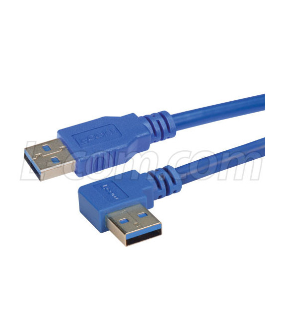 USB 3.0 Left Angle Exit cable 0.5M