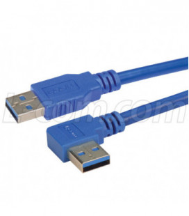 USB 2.0 Left Angle Exit cable 5M