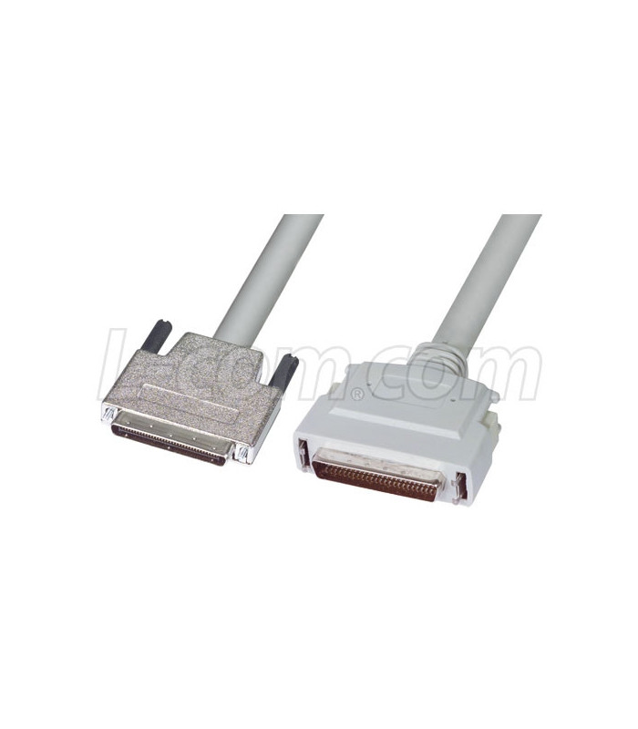 aluminio Penetración muy L-COM Ultra SCSI Cable, .8mm Male / HPDB50 Male, 1.0m CA2051MM-1M