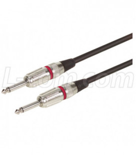 TS Pro Audio Cable Assembly, ¼ Male - ¼ Male, Red 15.0 ft