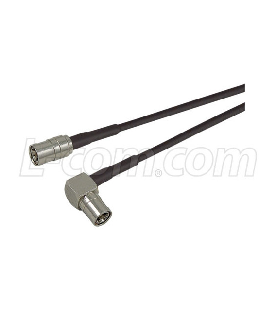 SMB Plug to SMB Plug Right Angle Pigtail, 48" 100-Series