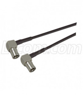 SMB Plug Right Angle to SMB Plug Right Angle Pigtail, 18" 100-Series