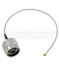 Pigtail mini PCI a N macho, 20 cms, 1.13 cable