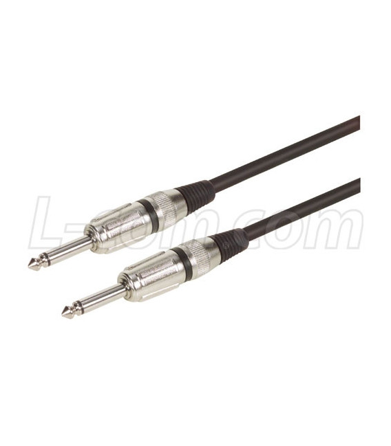 TS Pro Audio Cable Assembly, ¼ Male - ¼ Male, 3.0 ft