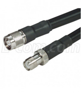 RP-TNC Jack to RP-TNC Plug 400 Series Assembly 25 ft