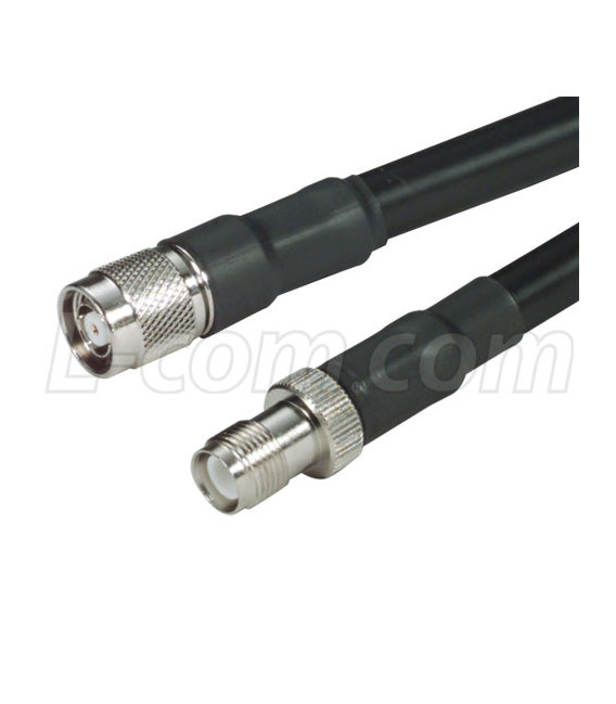 RP-TNC Jack to RP-TNC Plug 400 Series Assembly 50 ft