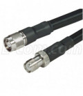 RP-TNC Jack to RP-TNC Plug 400 Series Assembly 2 ft