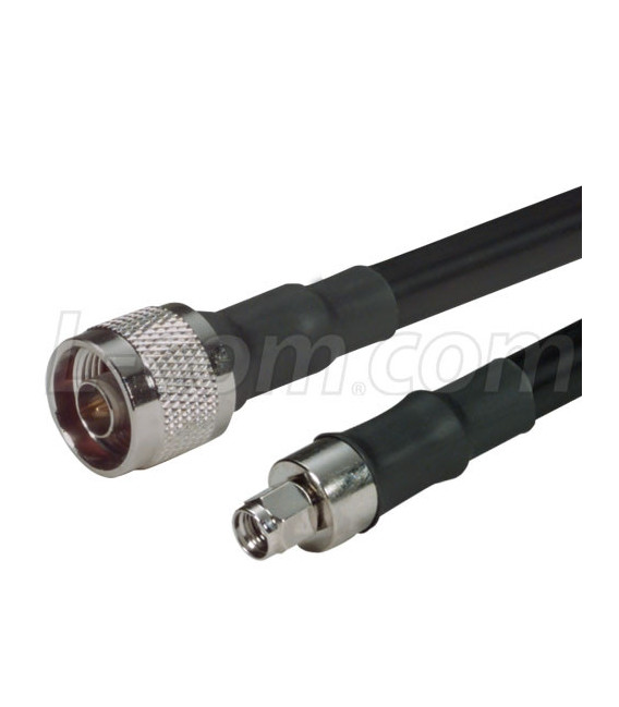 N-Male to RP-SMA Plug 400 Series Assembly 2 ft