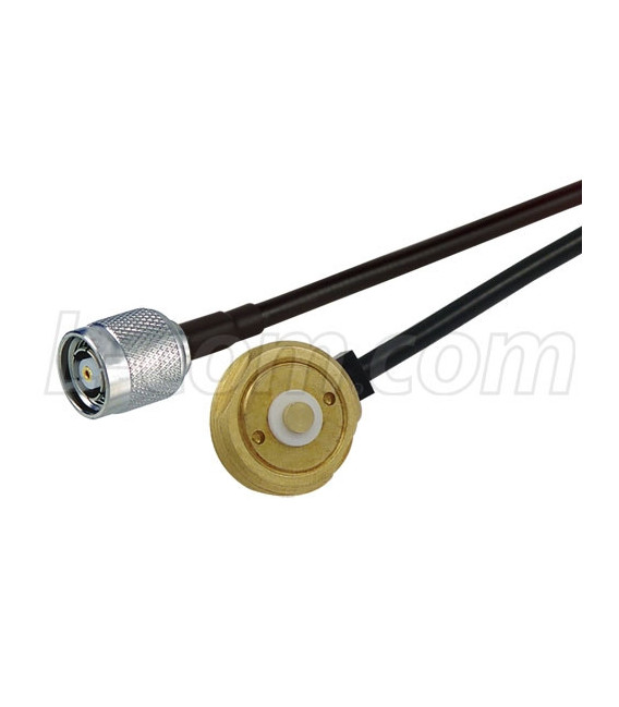 NMO/TAD Mobile Mount to RP-TNC Plug, Pigtail 4 ft 195-Series