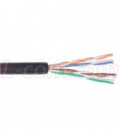 Category 5E UTP Outdoor-Flooded 24 AWG Solid Conductor Black, Sold by the Foot
