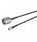 RP-SMA Plug to RP-TNC Plug, Pigtail 19" 100-Series