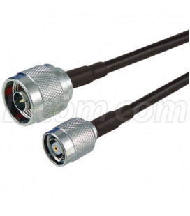 RP-TNC Plug to N-Male, Pigtail 4 ft 195-Series