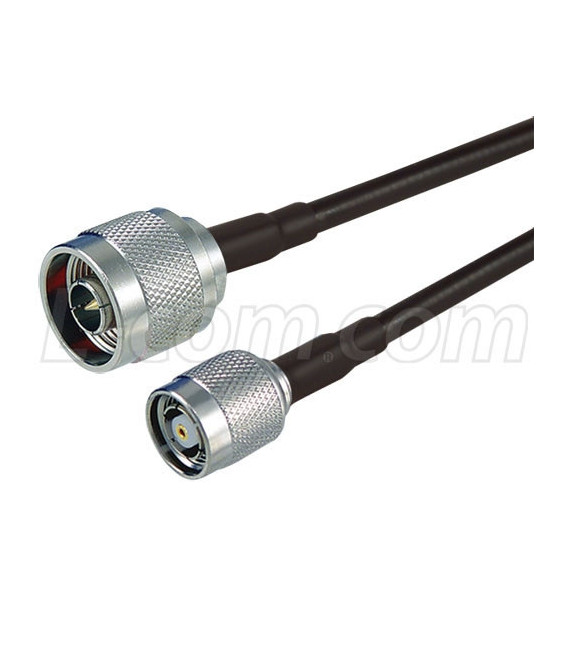 RP-TNC Plug to N-Male, Pigtail 20 ft 195-Series