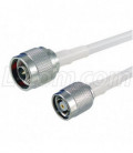RP-TNC Plug to N-Male, Pigtail 1 ft White 195-Series