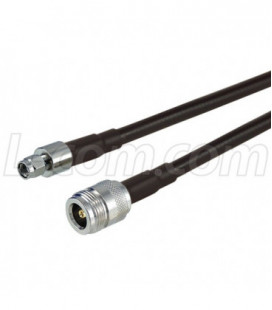 RP-SMA Plug to N-Female, Pigtail 20 ft 195-Series